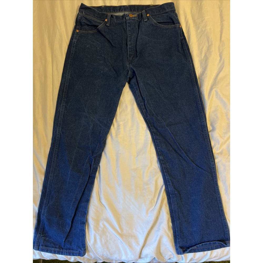 Wrangler Cowboy Cut Jeans Denim 13MWZ Western Dark Wash Men's 36x30